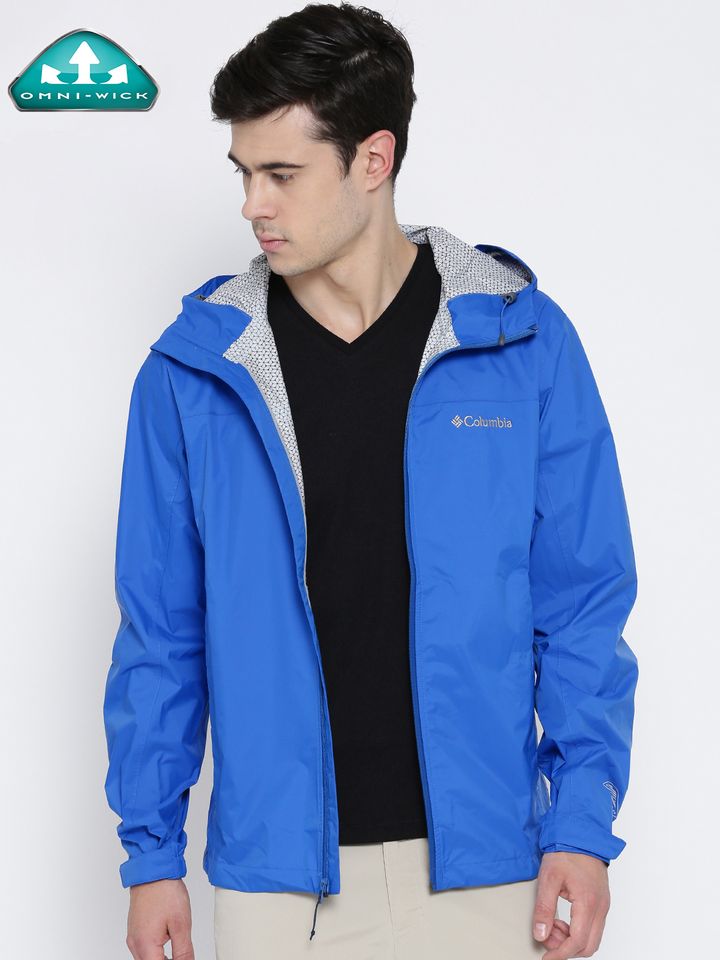 columbia blue rain jacket