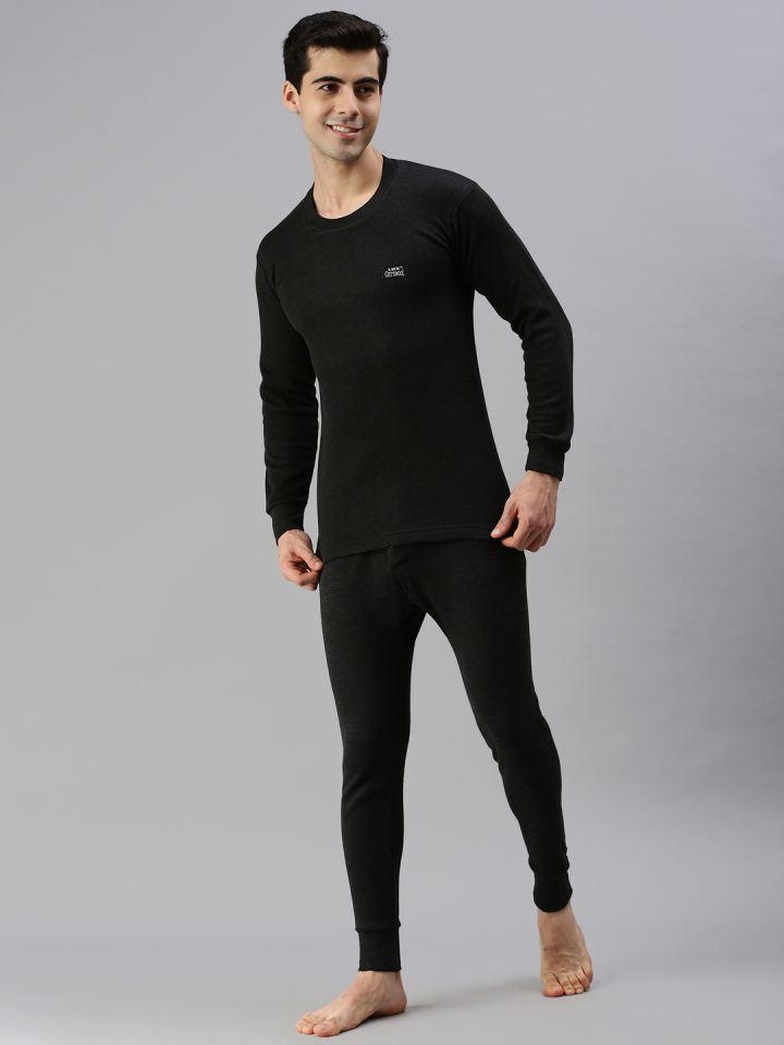 Lux Cottswool Black Thermal Clothing Set