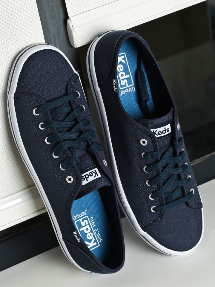 Keds Women Navy Kickstart Seasonal Solid Sneakers