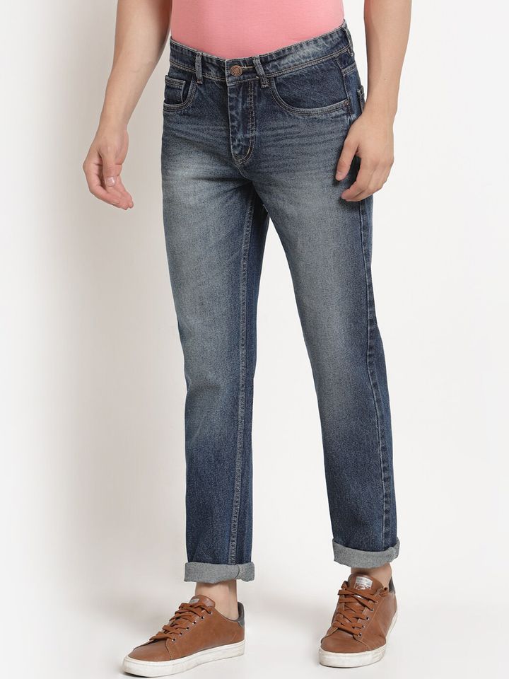 Buy FEVER Men Blue Straight Fit Light Fade Jeans Jeans for Men