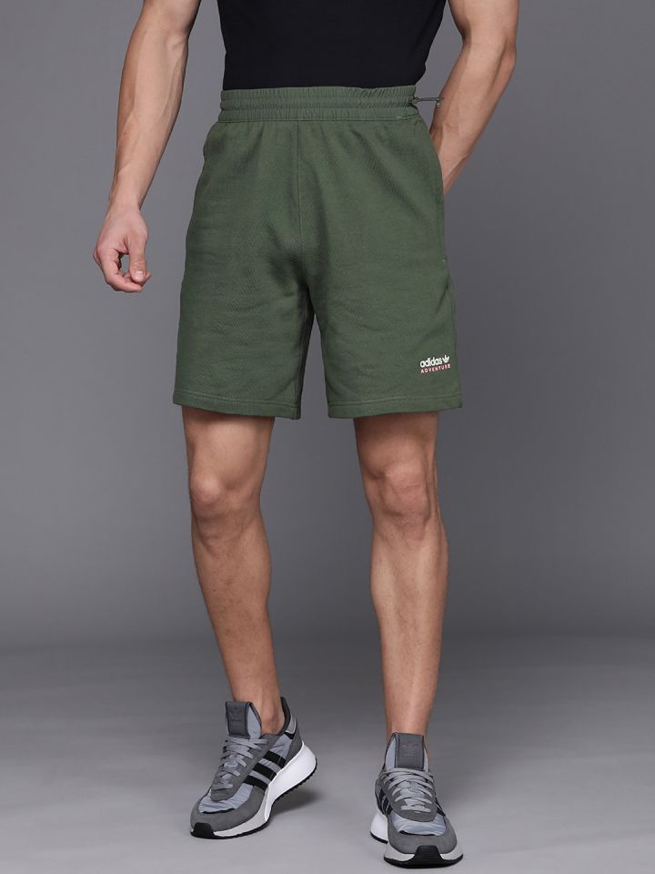 Adidas olive green shorts shop