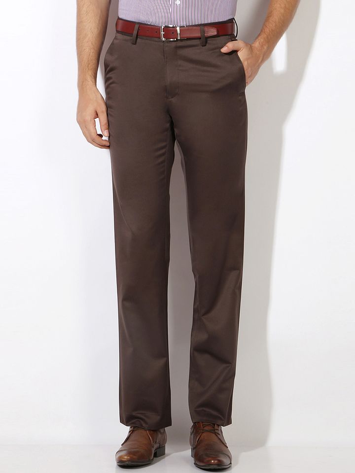 Buy Van Heusen Men Brown Formal 