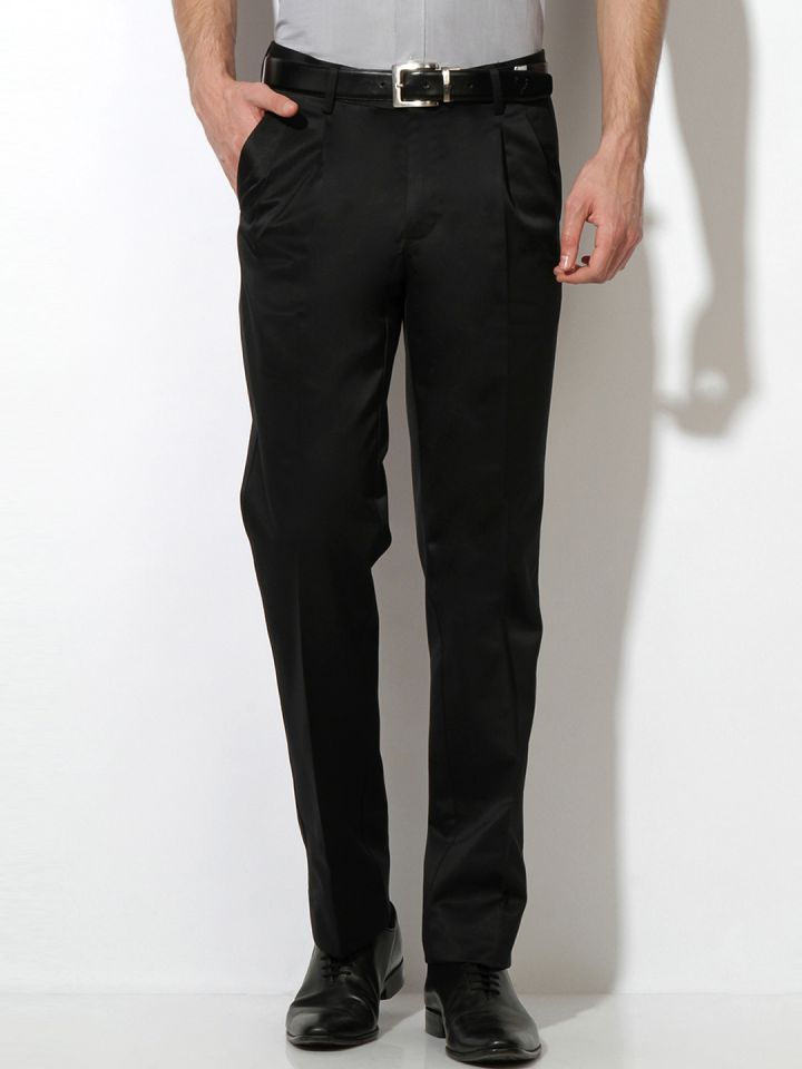 van heusen black trousers