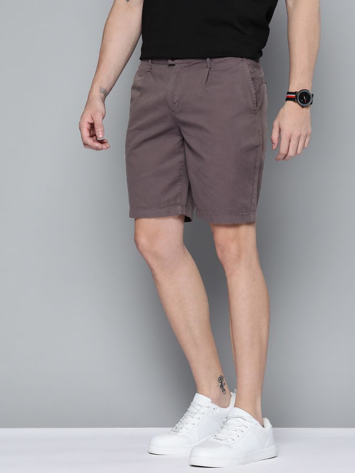 Mens purple chino shorts sale