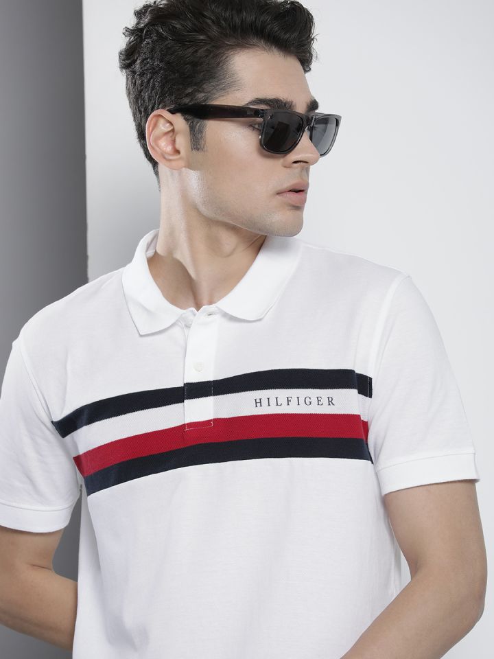 Tommy hilfiger striped store polo shirt