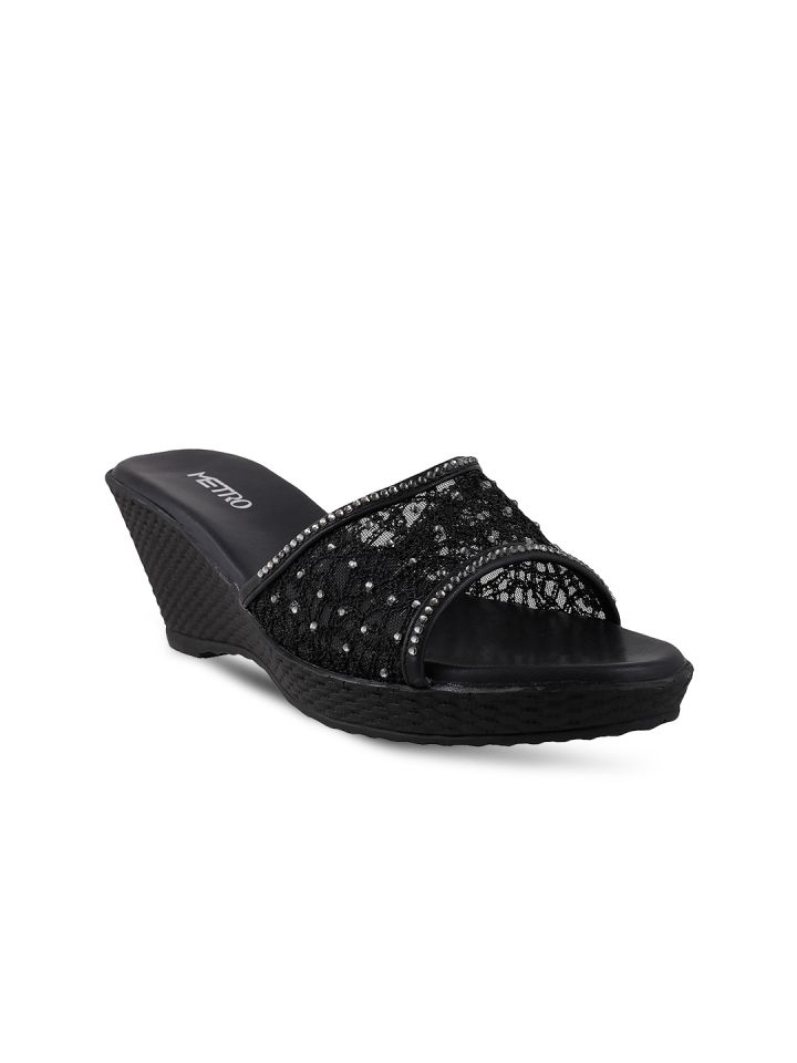 Metro black sale wedges