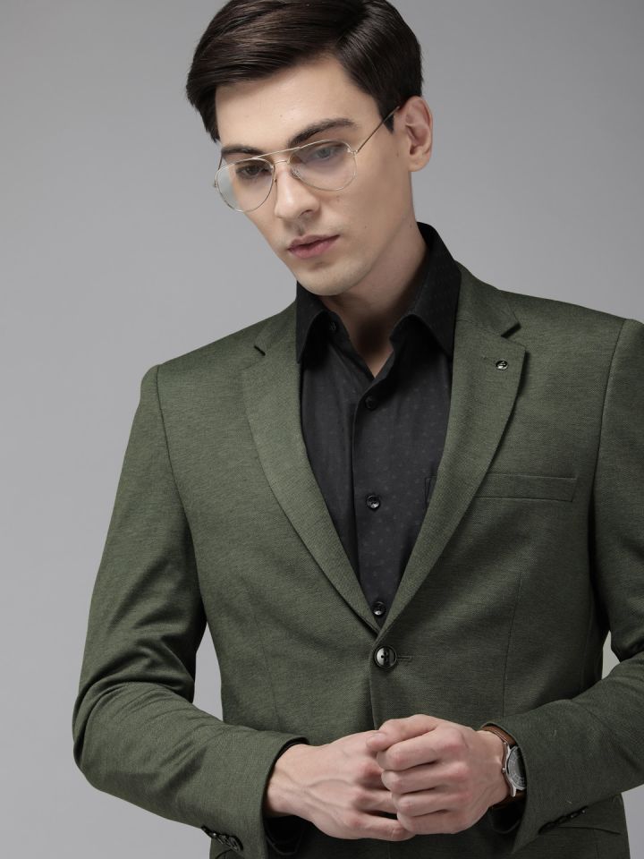 Van heusen hotsell green blazer