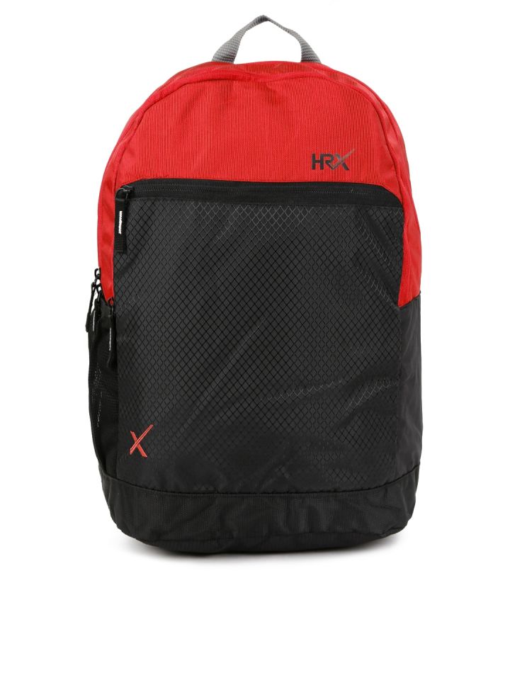 Buy HRX By Hrithik Roshan Unisex Black Red Colourblocked