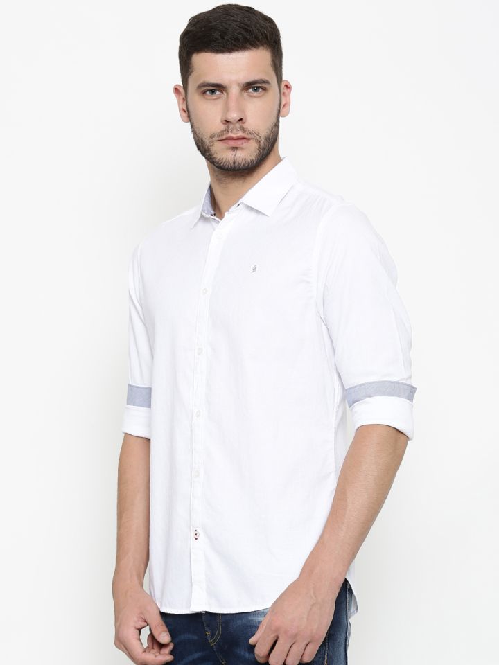 Solid white on sale tee