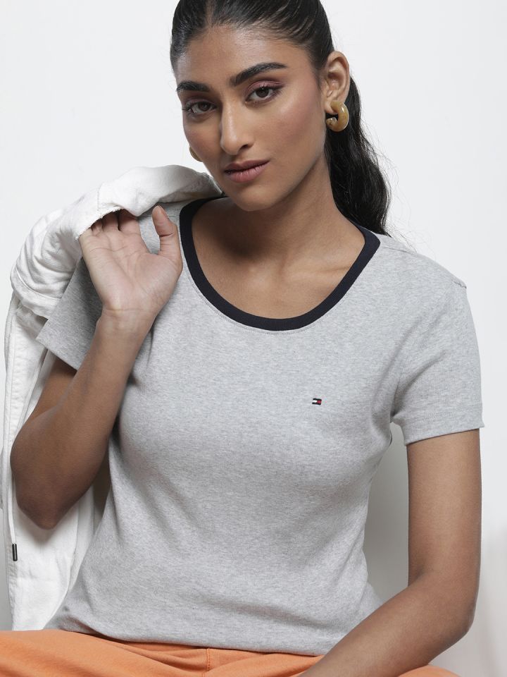 Tommy hilfiger on sale grey t shirt