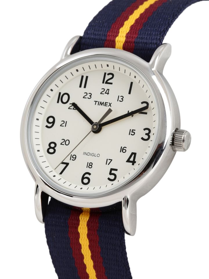 Timex Unisex Off White Analogue Watch T2P234