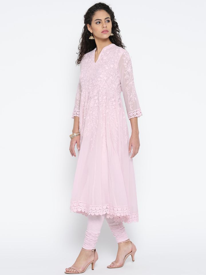 Biba pink anarkali suit shop