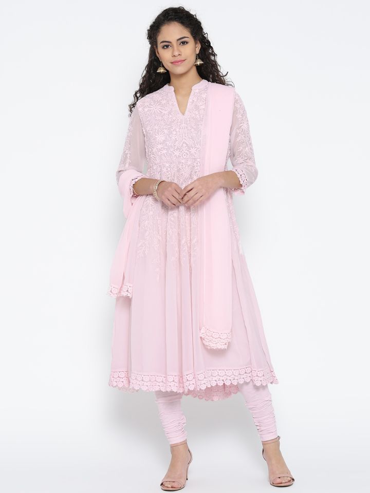 Biba best sale pink anarkali