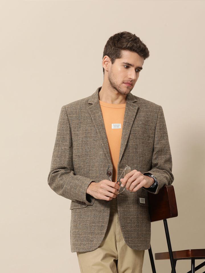 Mens discount check blazer