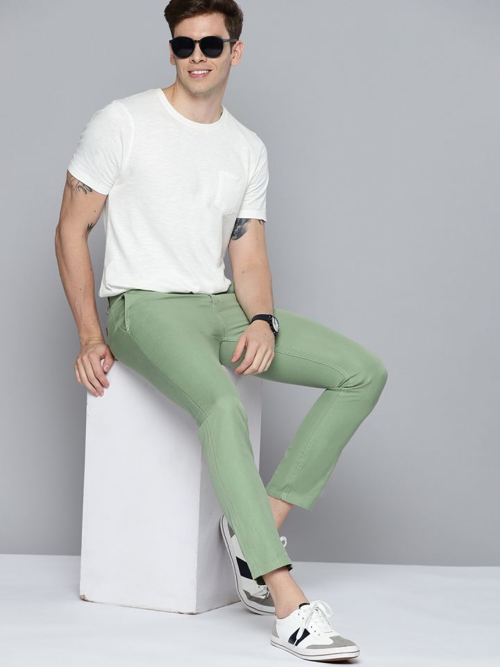 Mens smart sales linen trousers