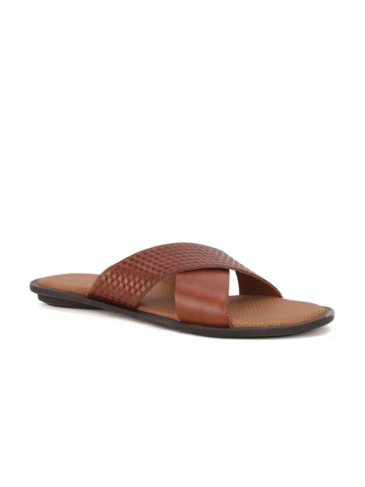 Mens leather best sale crisscross sandals