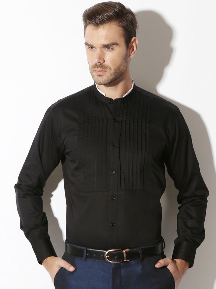 black party wear shirt