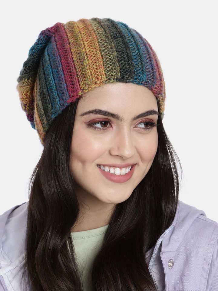 Beanie top caps myntra