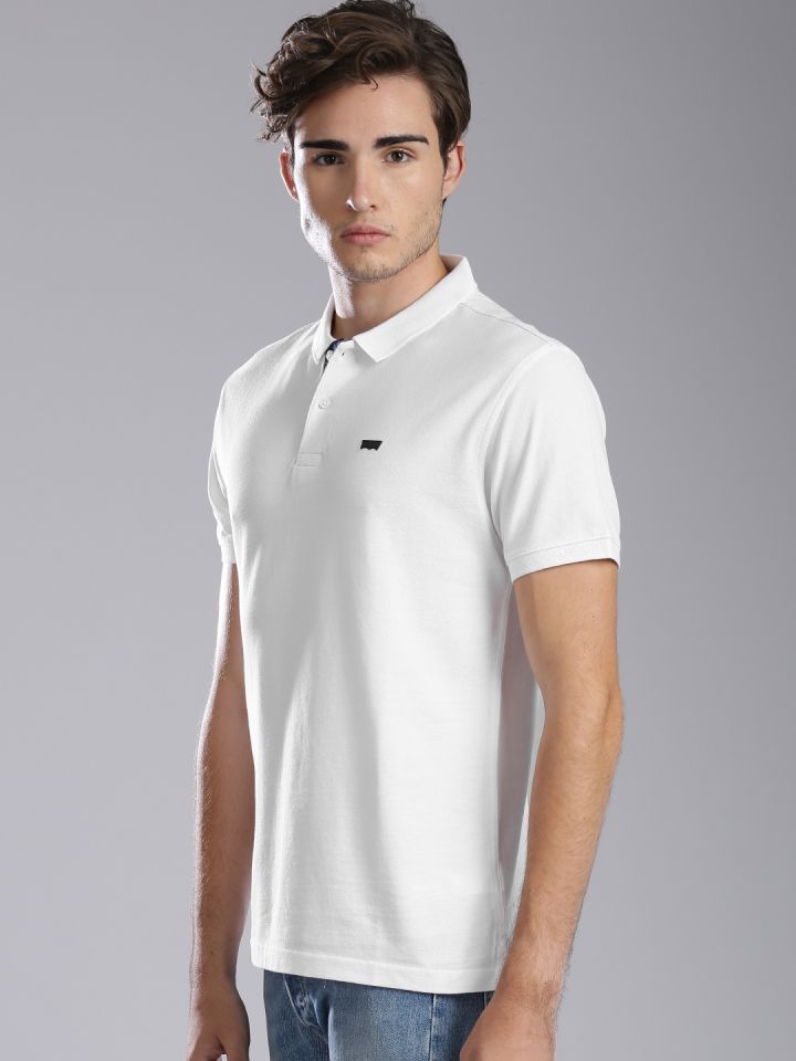 Levis white polo t shirt deals