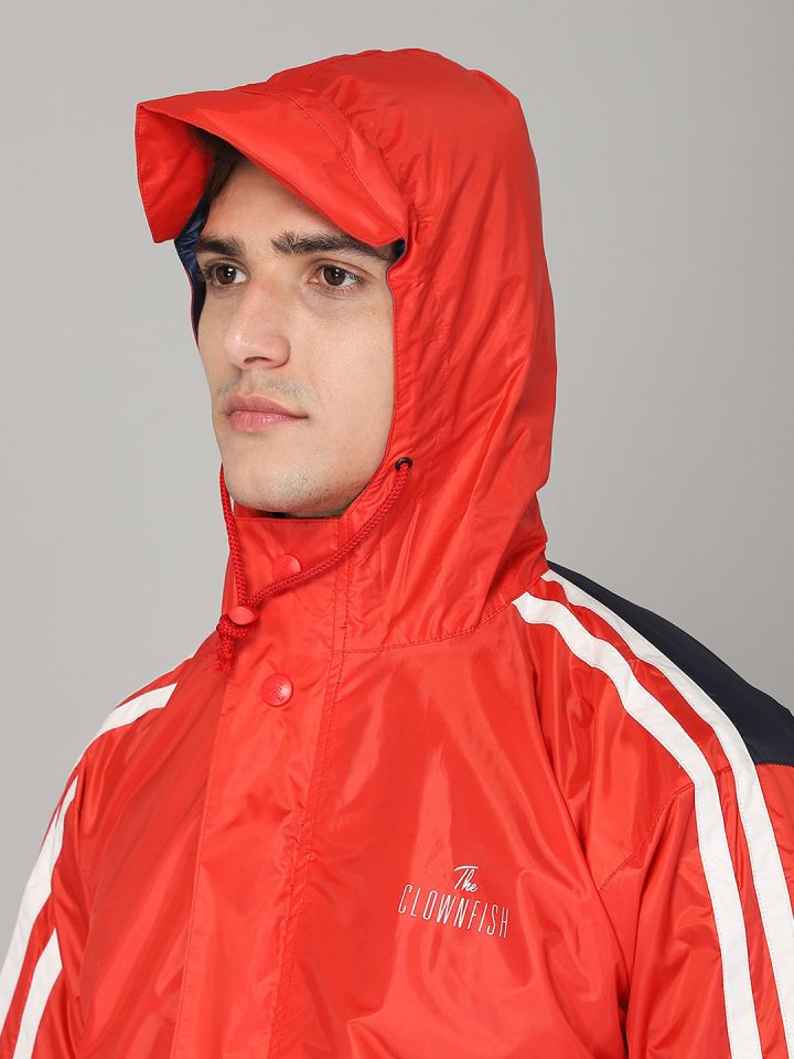 Orange raincoat mens store