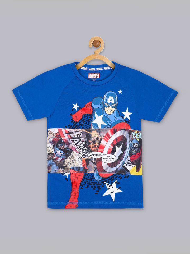 Captain america t shirt myntra clearance