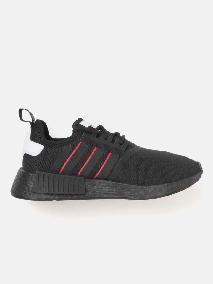 Adidas originals men's nmd_r1 shoes black/red discount