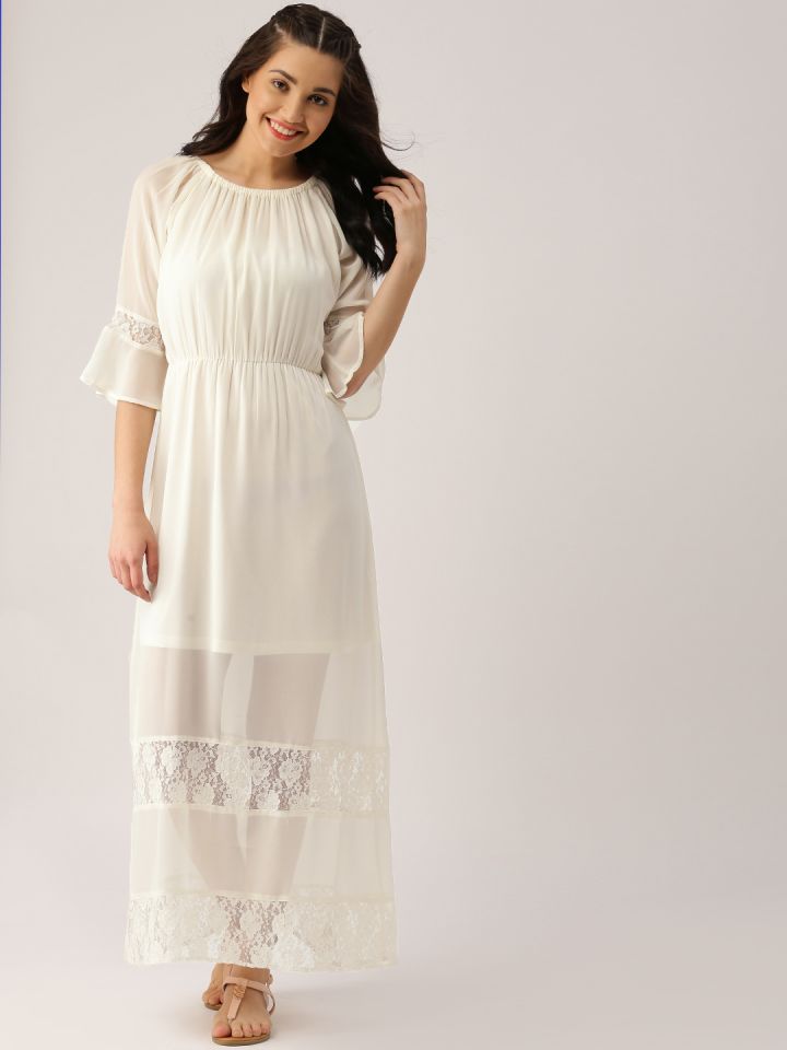 white gown myntra