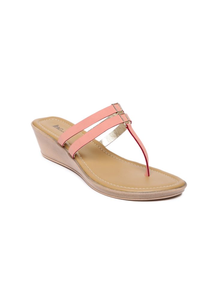 Buy Inc 5 Women Coral Pink Wedges Heels for Women 1838506 Myntra