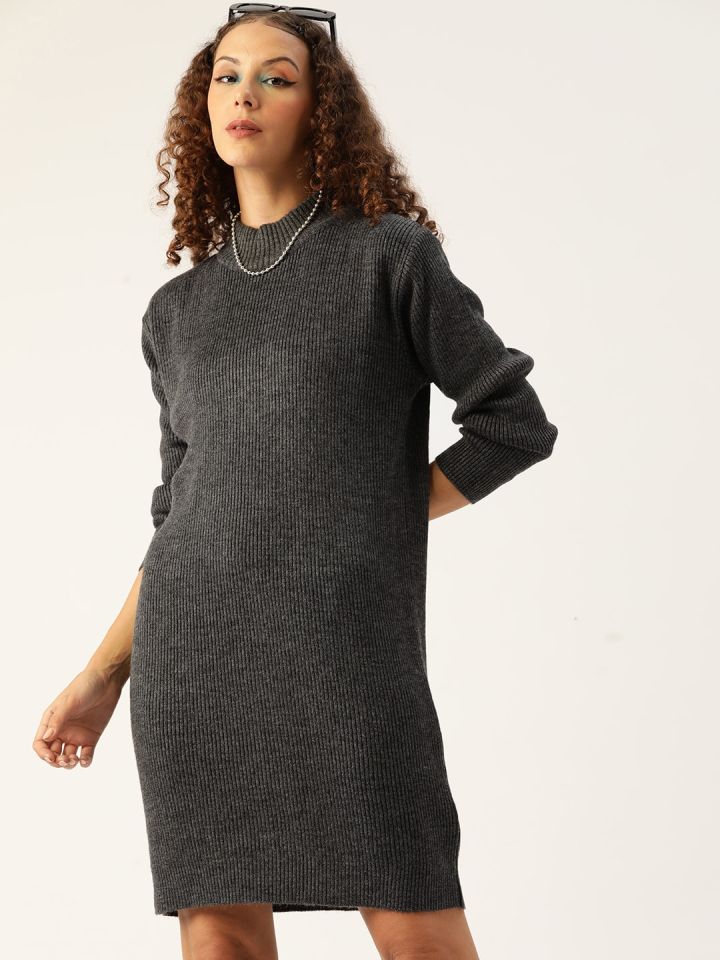 Charcoal grey sweater outlet dress