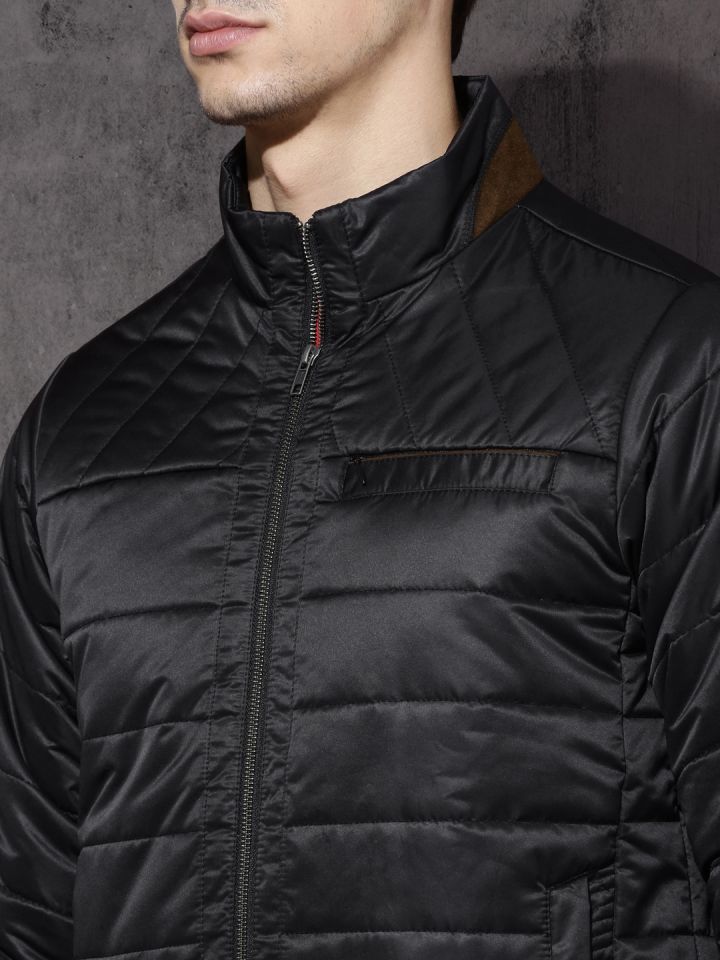 Buy The Roadster Lifestyle Co Men Black Solid Padded Jacket - Jackets for  Men 9564007