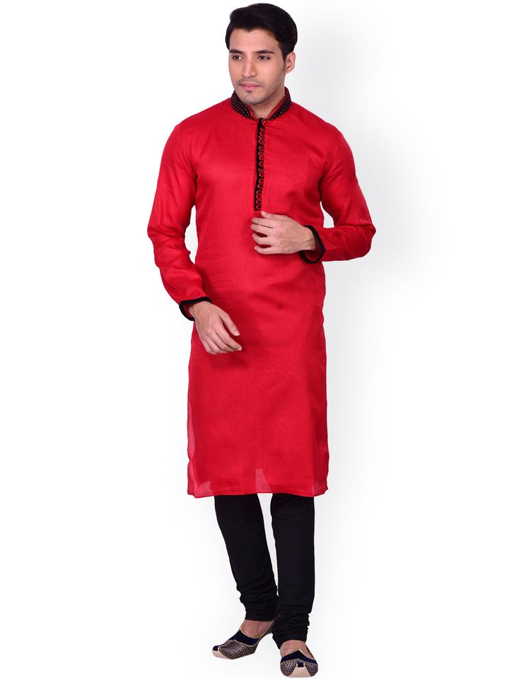 Red and black kurta pajama Clearance