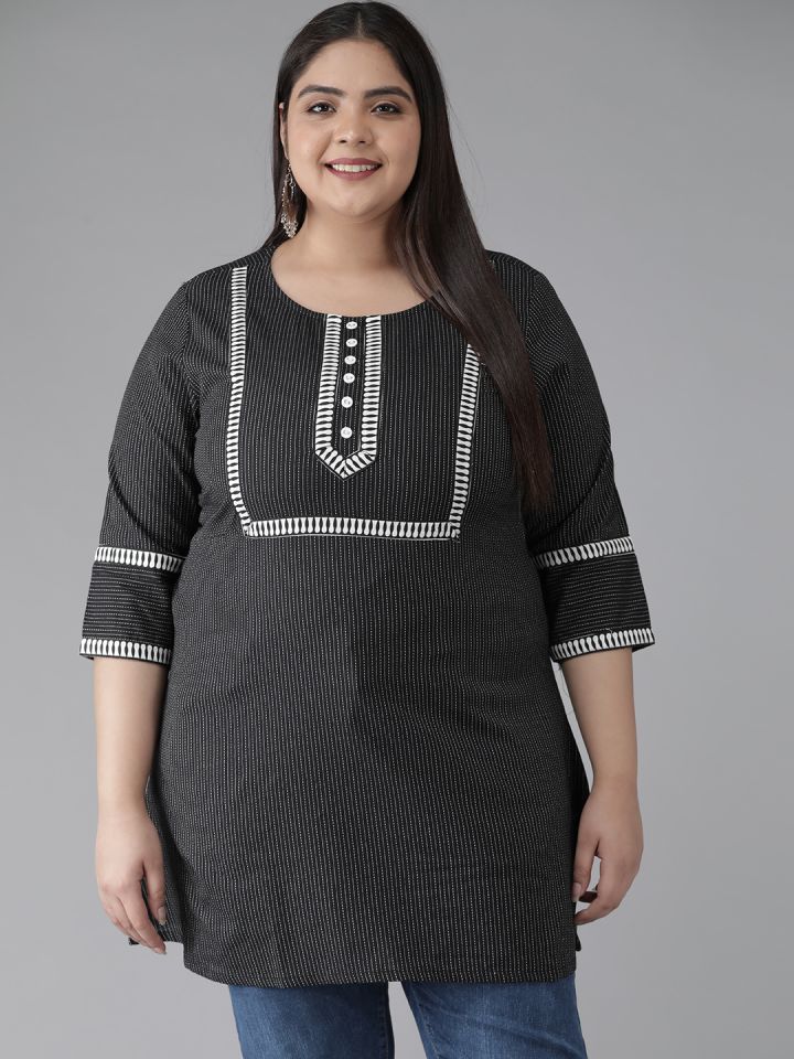 Myntra plus size kurtis online