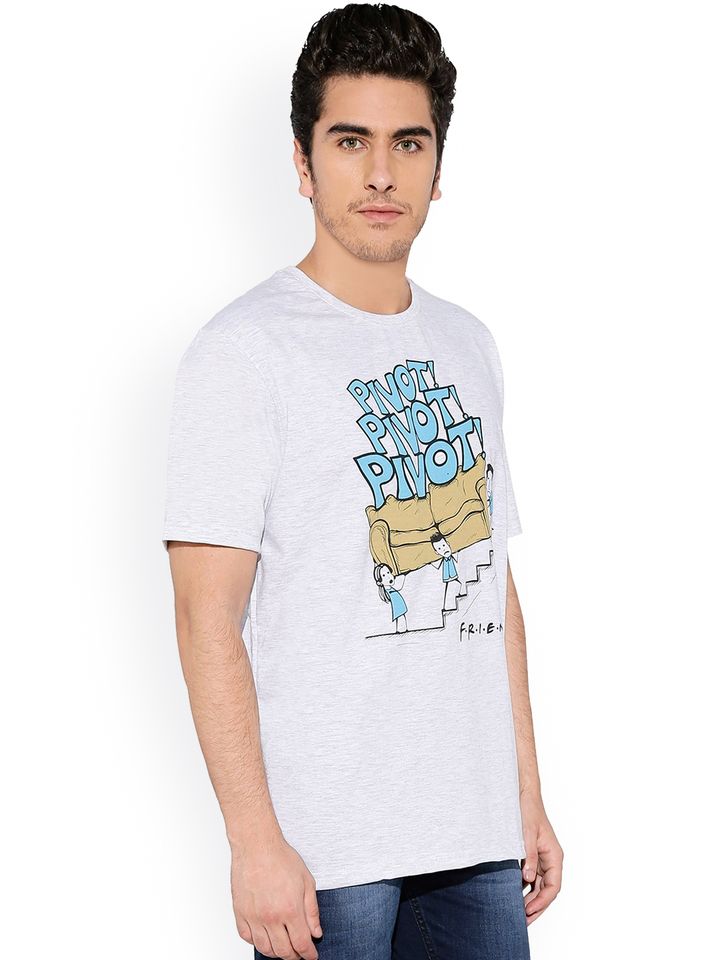 Buy The Souled Store Unisex Grey Friends Pivot Printed Round Neck T Shirt Tshirts For Unisex 1847065 Myntra