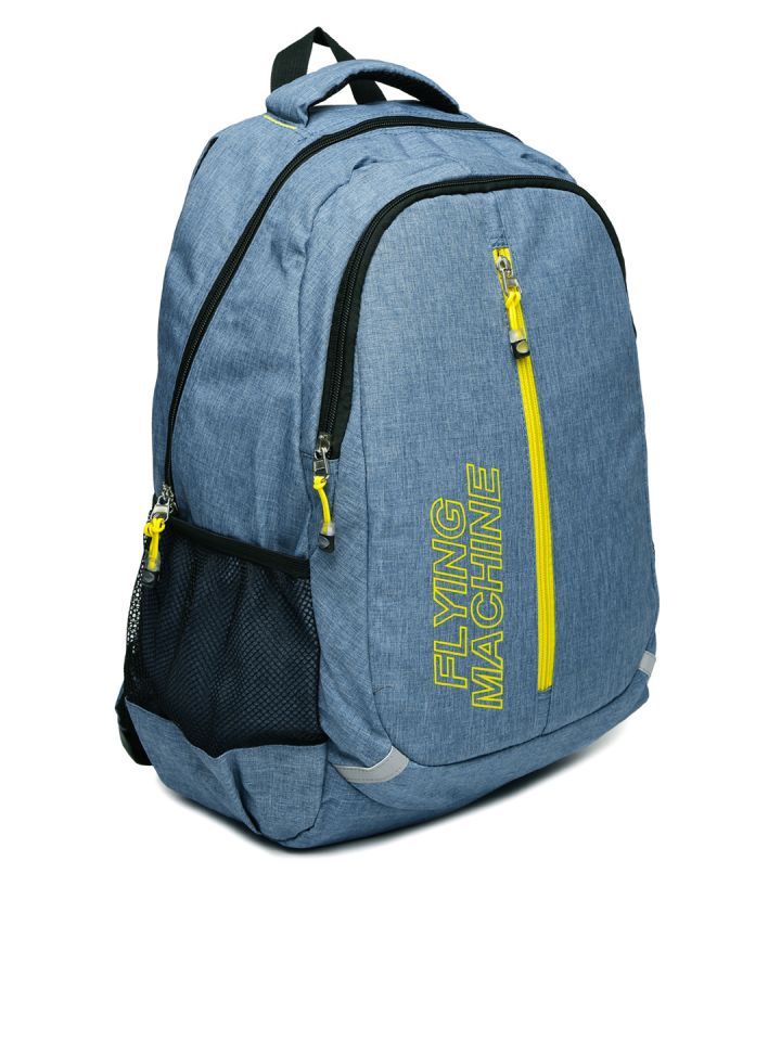 Flying Machine Unisex Blue Laptop Backpack