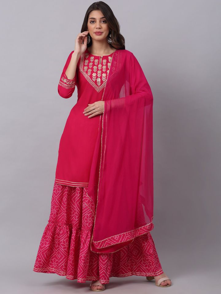 Sharara suit discount online myntra