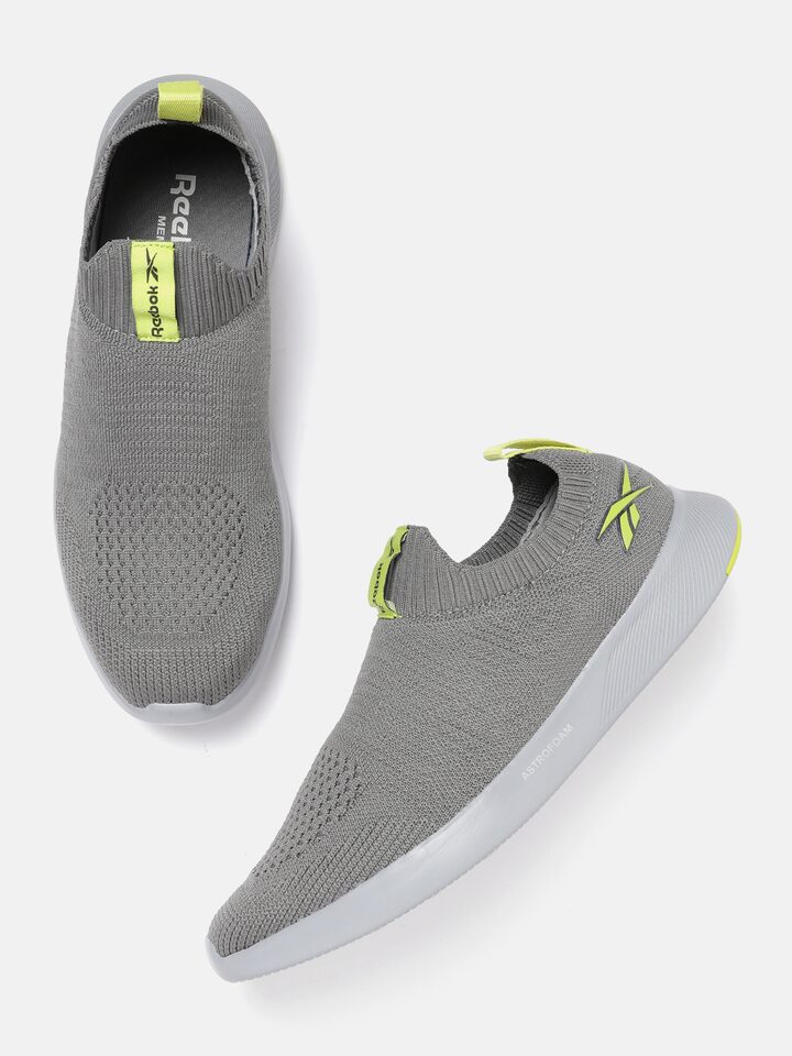 Buy Reebok Men Grey Woven Design Druhan 2.0 Walking Slip Ons Sports Shoes  for Men 18514680 Myntra