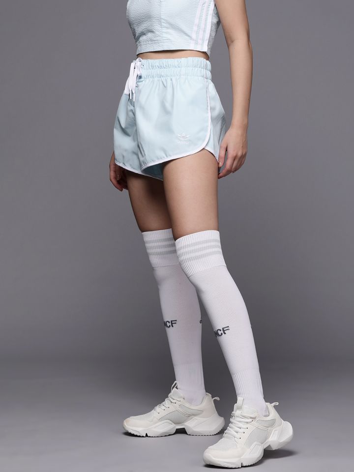 Buy ADIDAS Originals Women Blue Solid Laced Sports Shorts Shorts for Women 18516814 Myntra