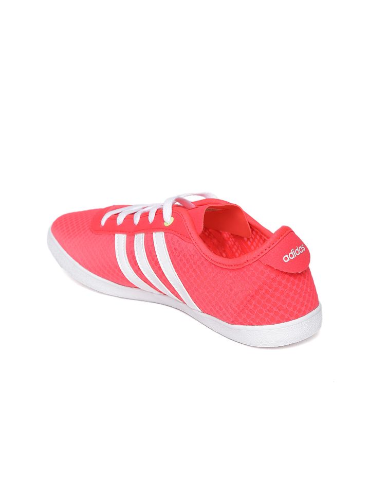 ADIDAS NEO Women Pink CloudFoam QT VULC Sea Sneakers