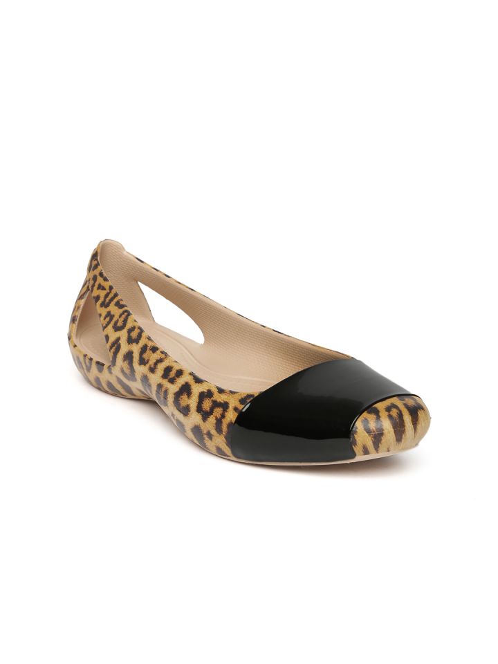 Crocs leopard flats deals