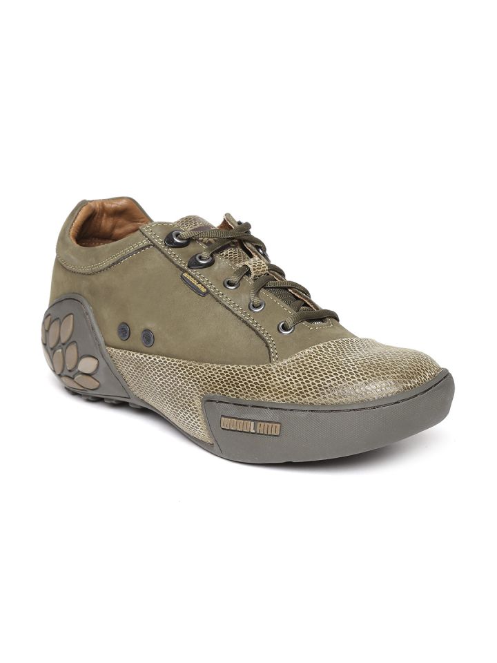 Buy Woodland ProPlanet Men Olive Green Suede Casual Shoes Casual