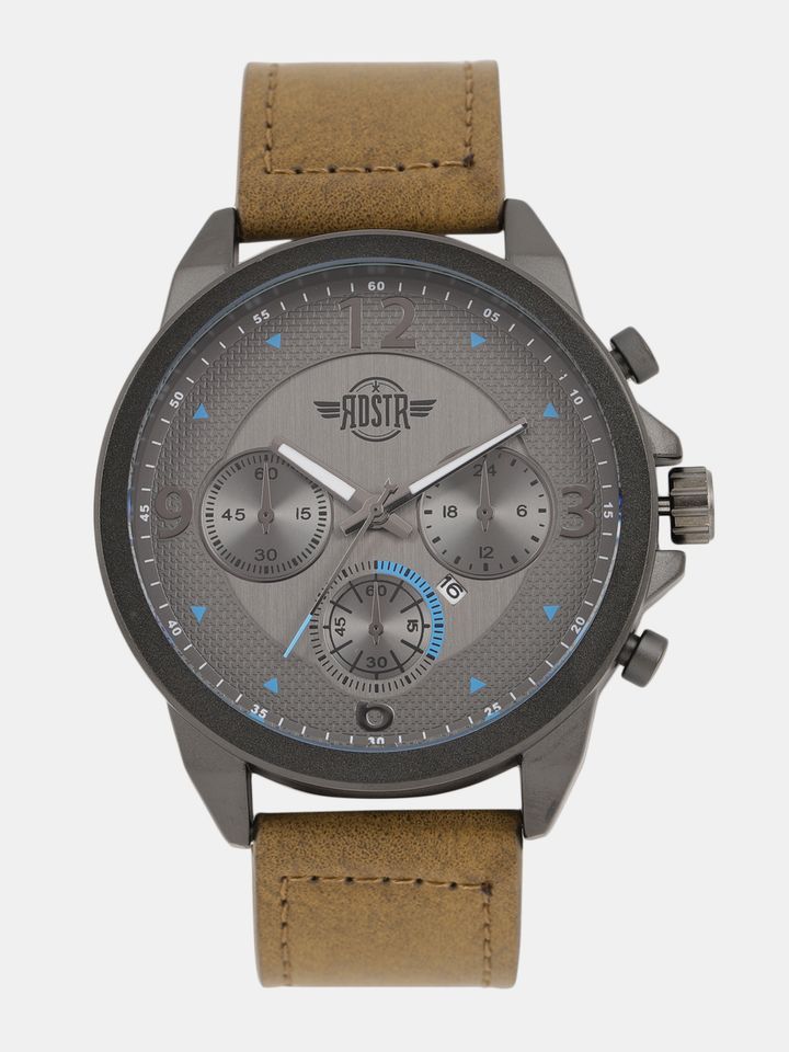 Buy Roadster Men Gunmetal Toned 