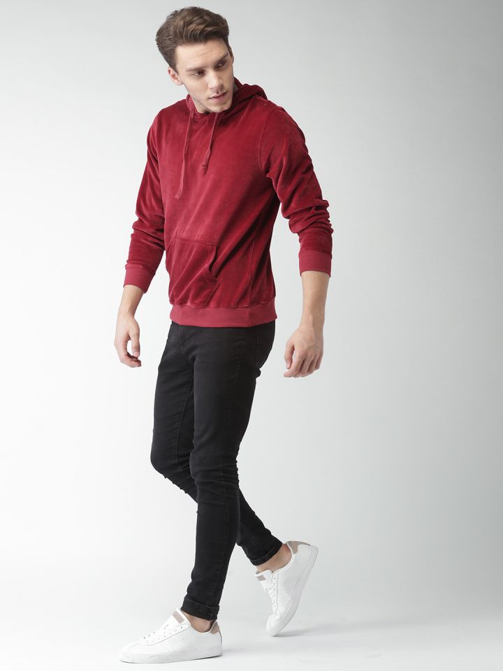 Velvet sweatshirt mens online