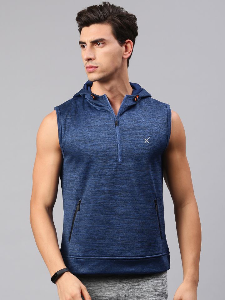 Hrx sleeveless hoodies sales
