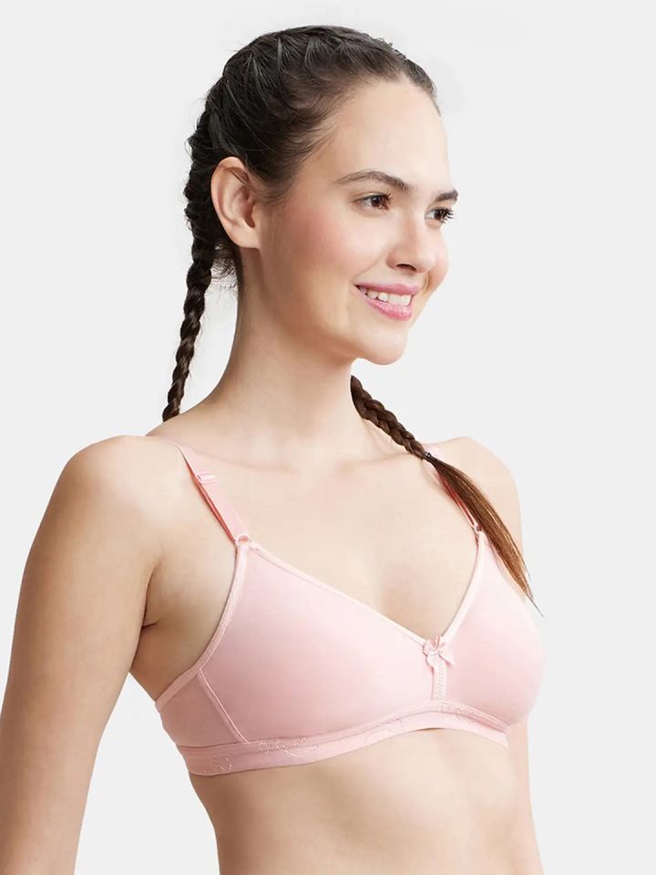 Buy Jockey Essence Non-Padded Non-Wired Full Coverage Seamless Shaper Bra -  Pack of 1 (#1250) at