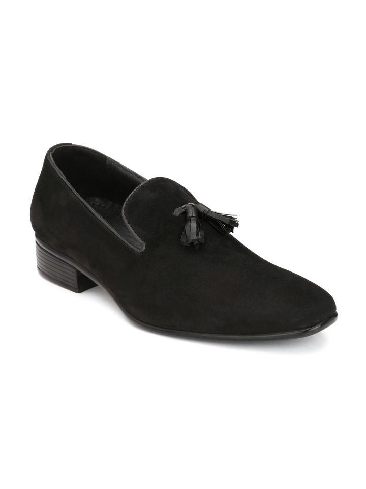 Mens black store suede casual shoes