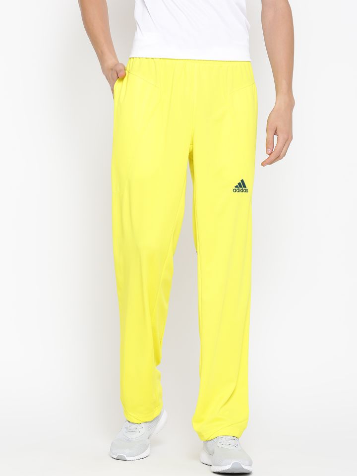 Adidas yellow deals track pants