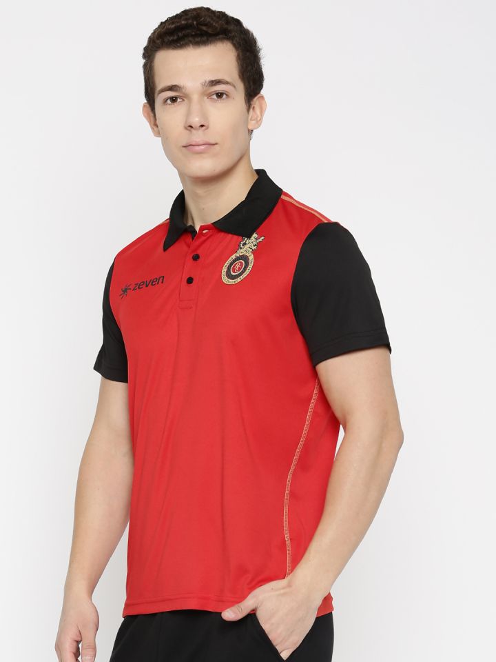rcb black polo t shirt