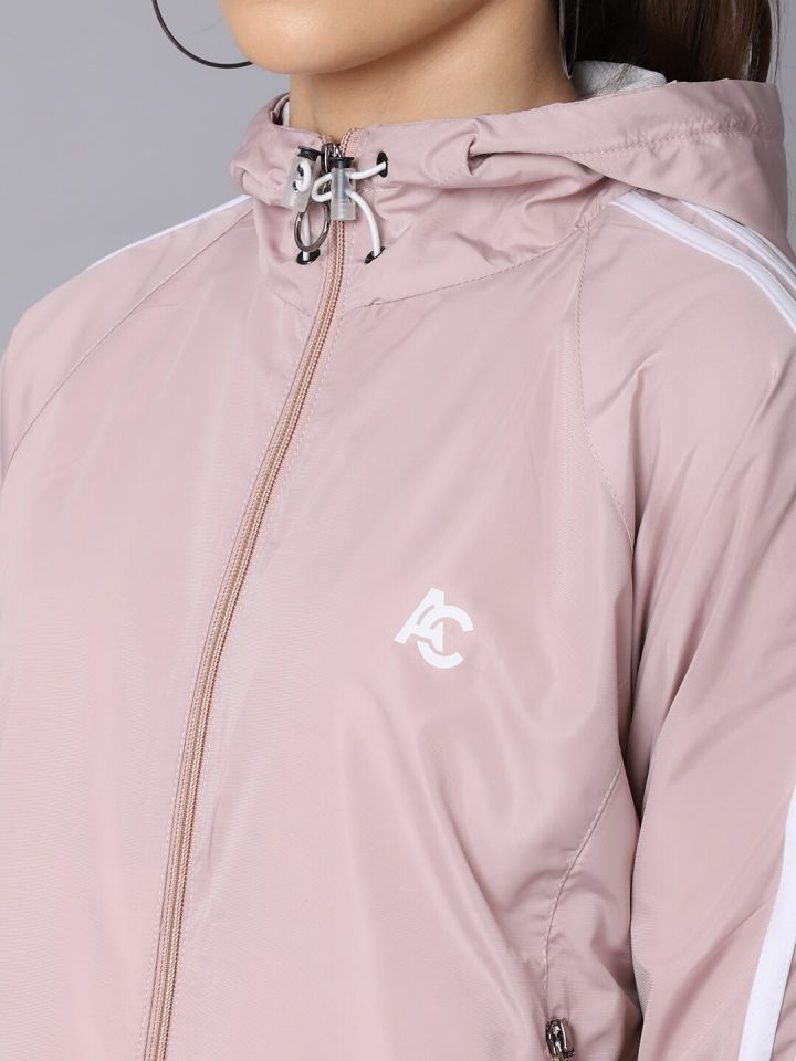 Buy ANTI CULTURE Women Pink Colourblocked Windcheater Outdoor