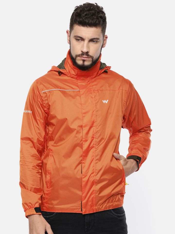 Orange outlet rains jacket