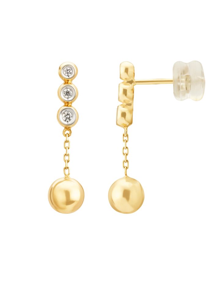Buy Mia By Tanishq 14 Karat Gold Everyday Work Essentials Drop Earrings With Diamonds Earrings Diamond For Women 8874785 Myntra